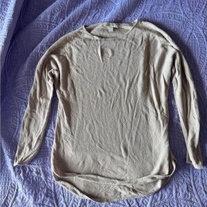 Women's Cream Long Sleeve Top